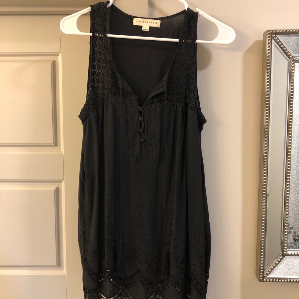 Black Lovestitch Blouse - Sz S